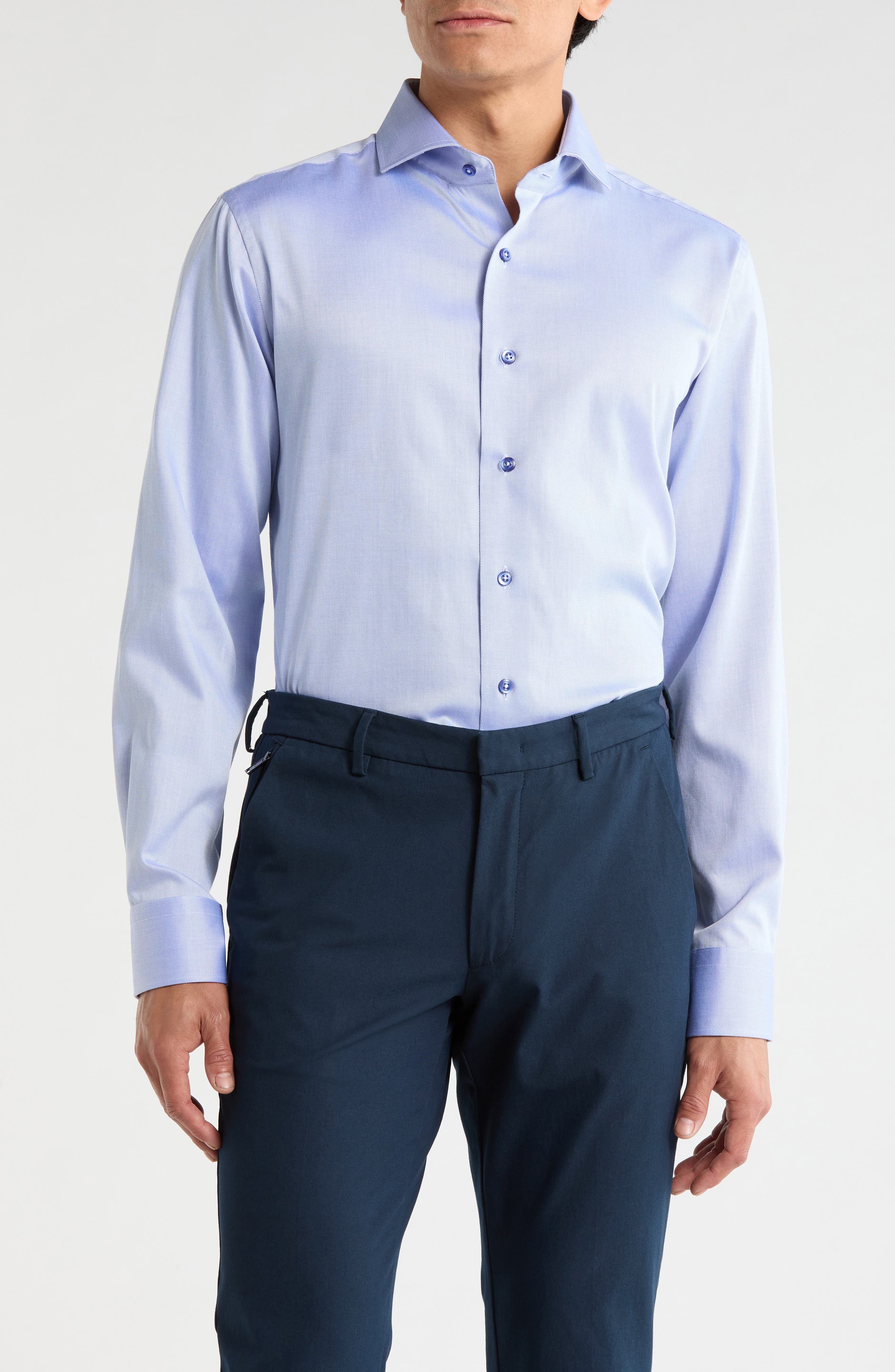 Lorenzo Uomo Trim Fit Cotton Dress Shirt