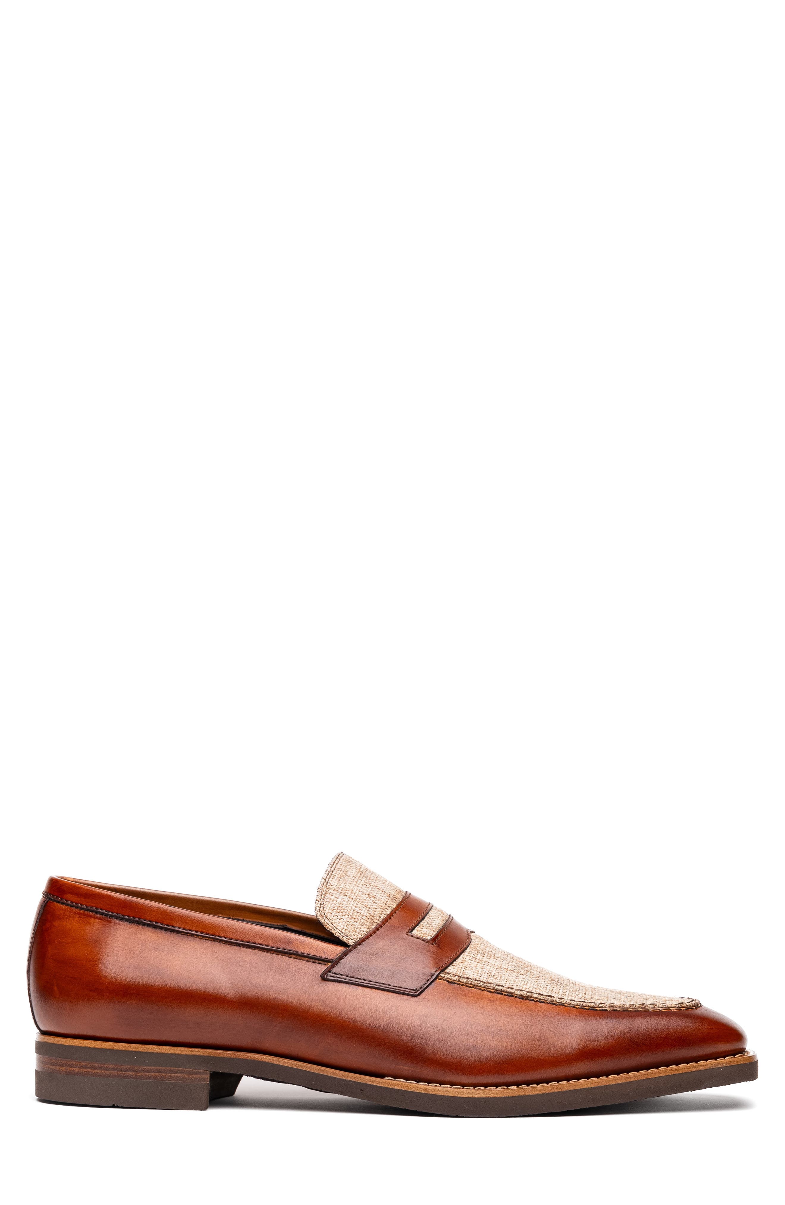 Zelli Italia Lago Penny Loafer, Main, color, Cognac