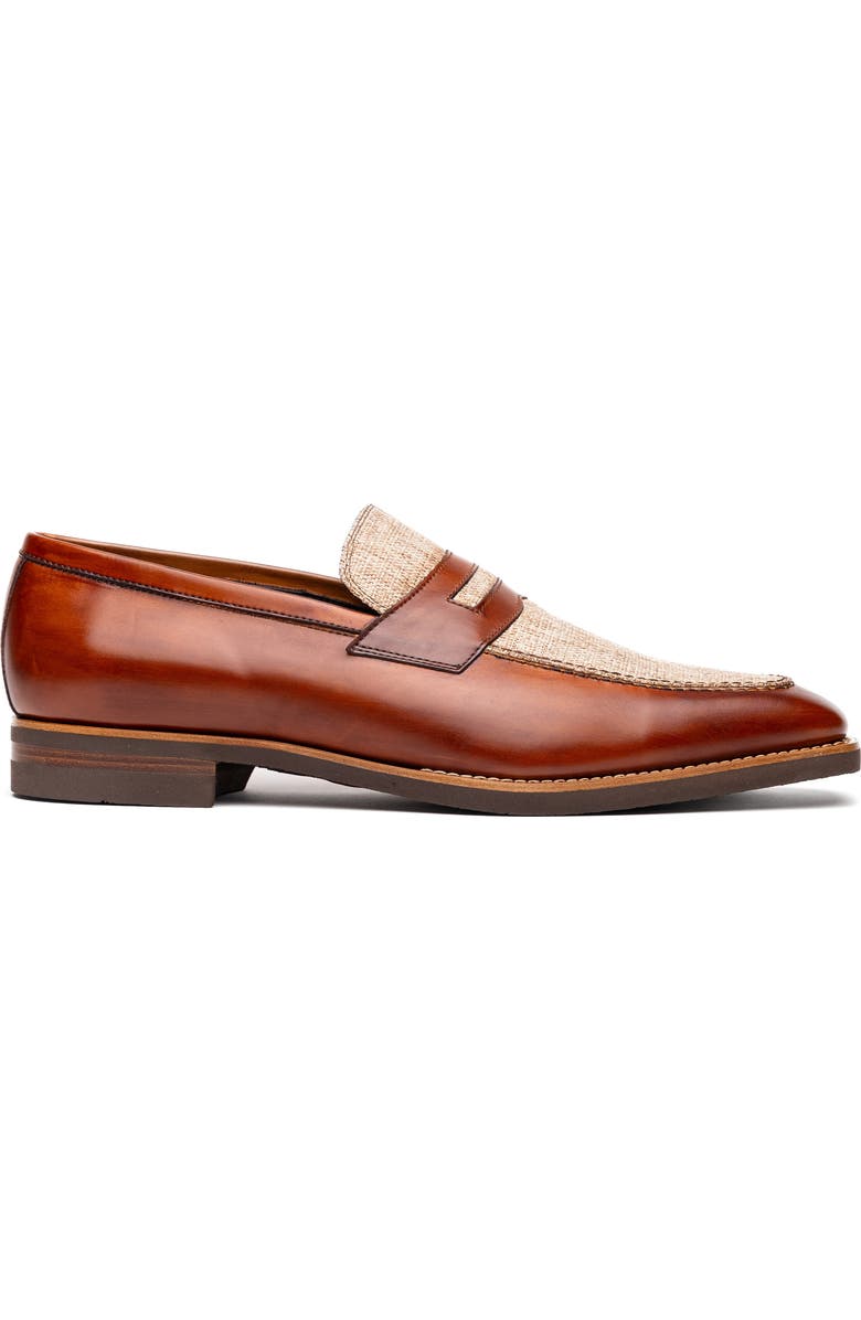 Zelli Italia Lago Penny Loafer, Main, color, Cognac