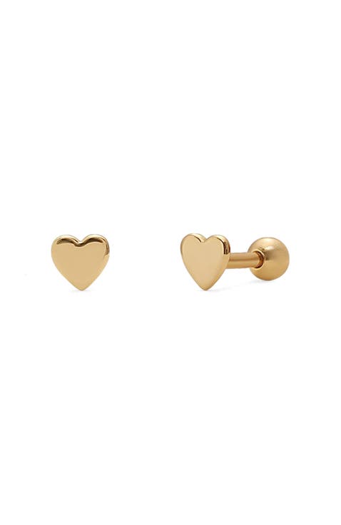 Heart Stud Earrings
