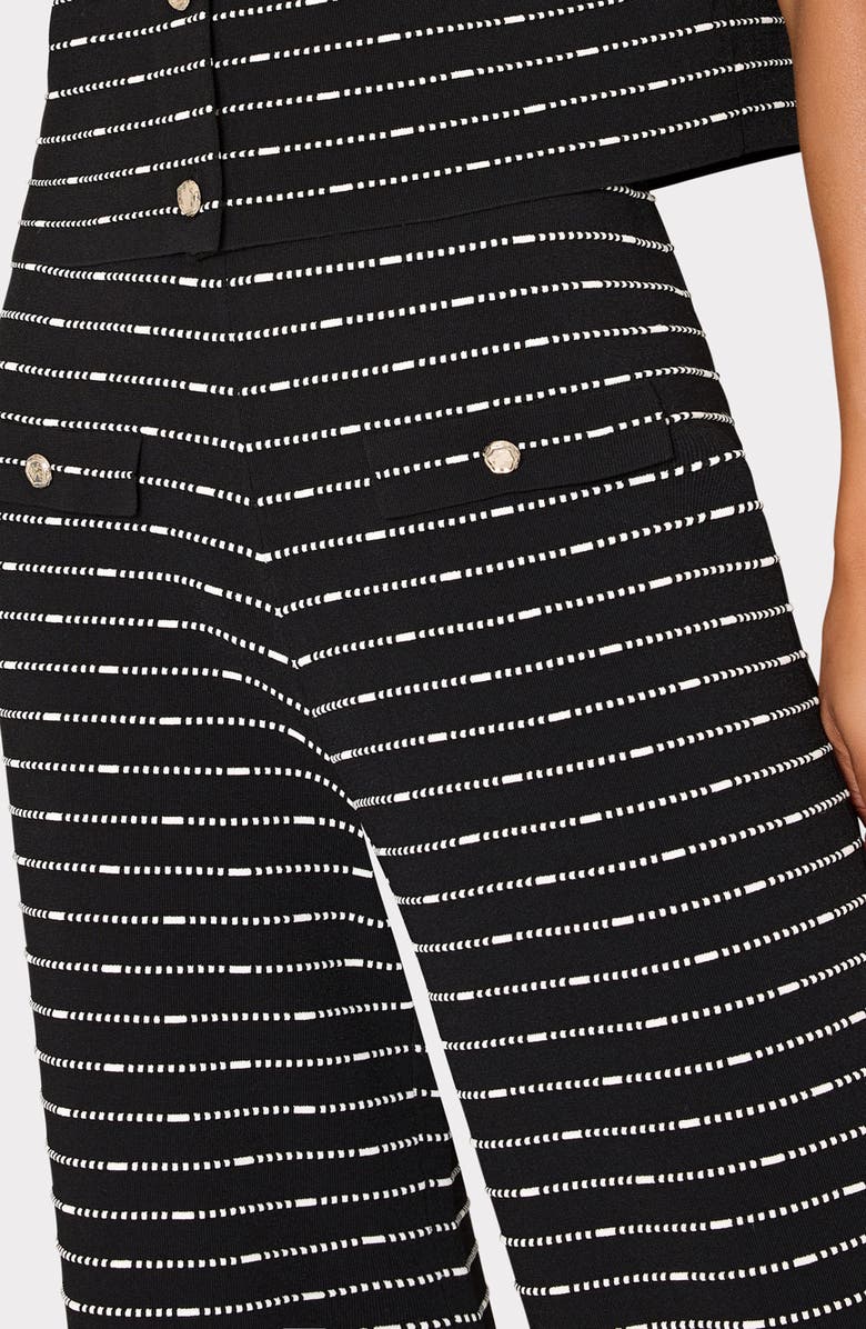 Milly Lettie Stripe High Waist Wide Leg Pants, Alternate, color, 