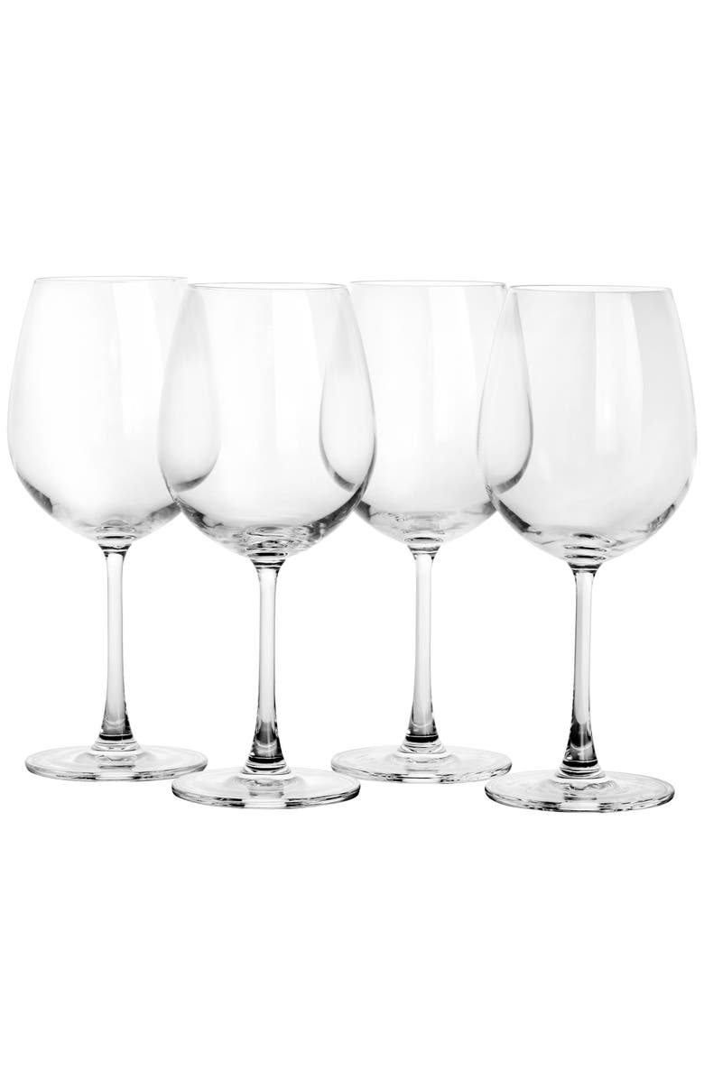 MARTHA STEWART 4 Piece 20oz Red Wine Glass Set, Main, color, Clear