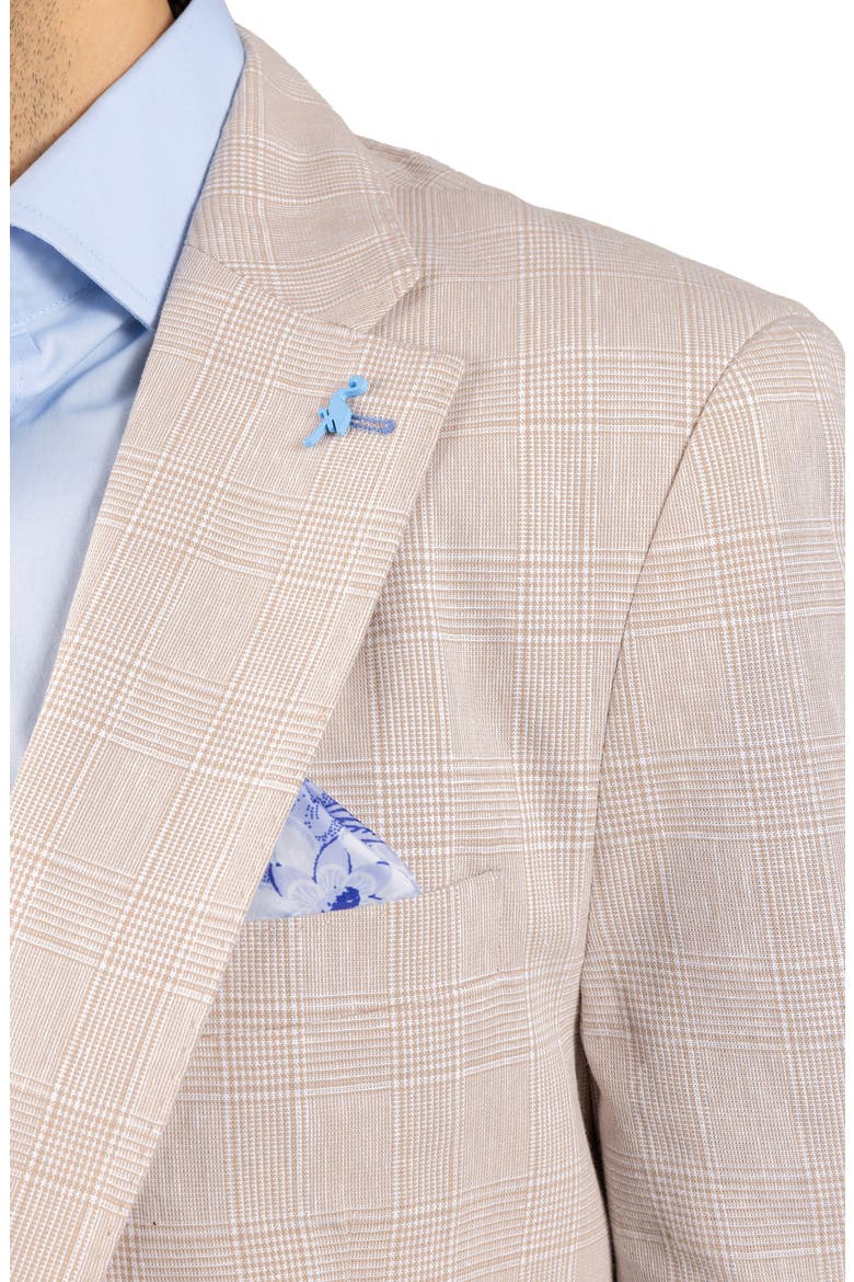 Check Sport Coat, Alternate, color, KHAKI