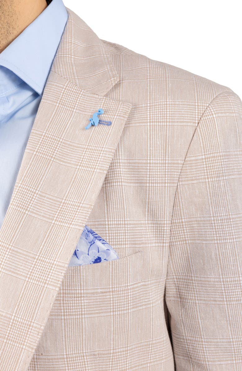 TailorByrd Check Sport Coat, Alternate, color, Khaki