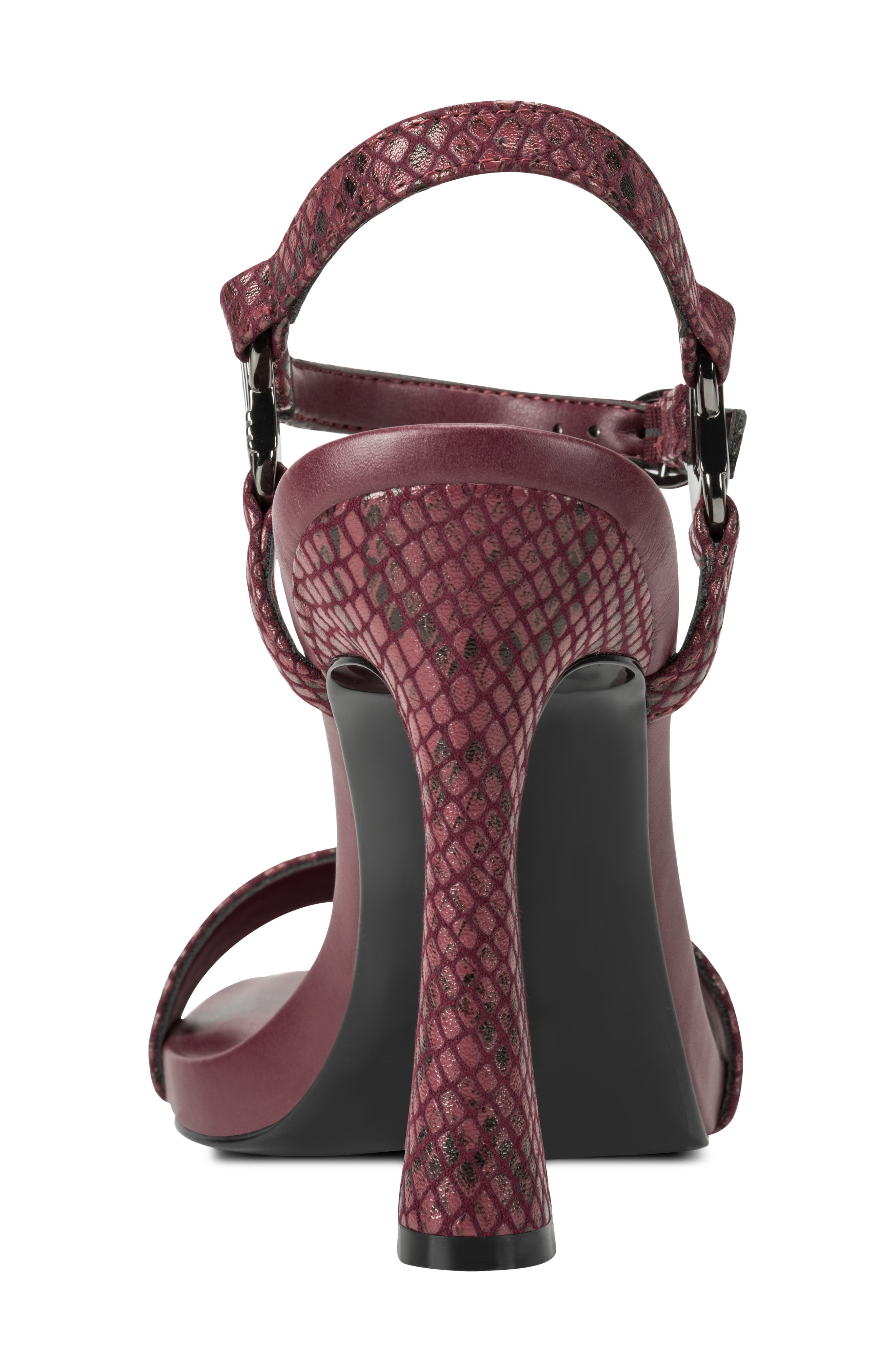 Cybil Ankle Strap Sandal, Alternate, color, BURGUNDY