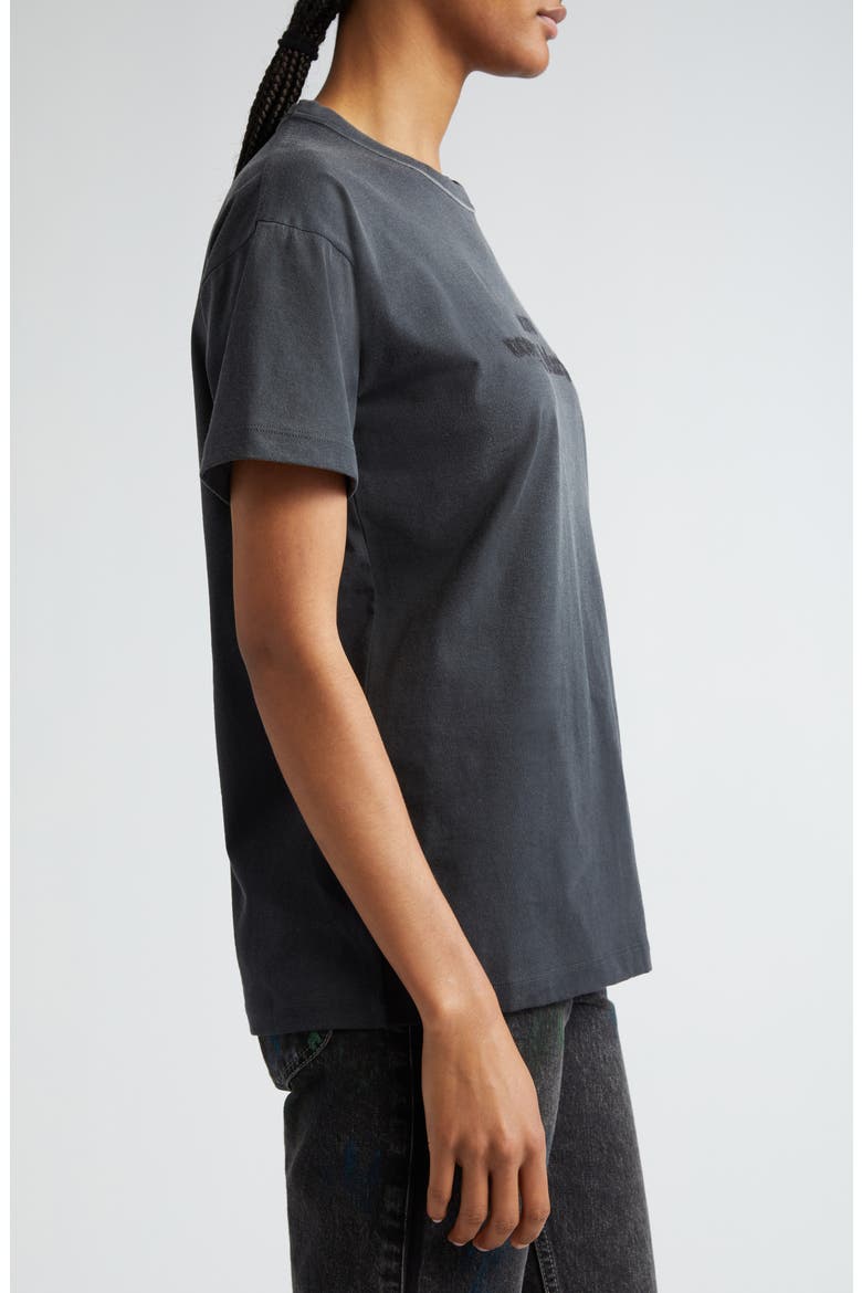 Reverse Logo Cotton Jersey T-Shirt, Alternate, color, WASHED BLACK