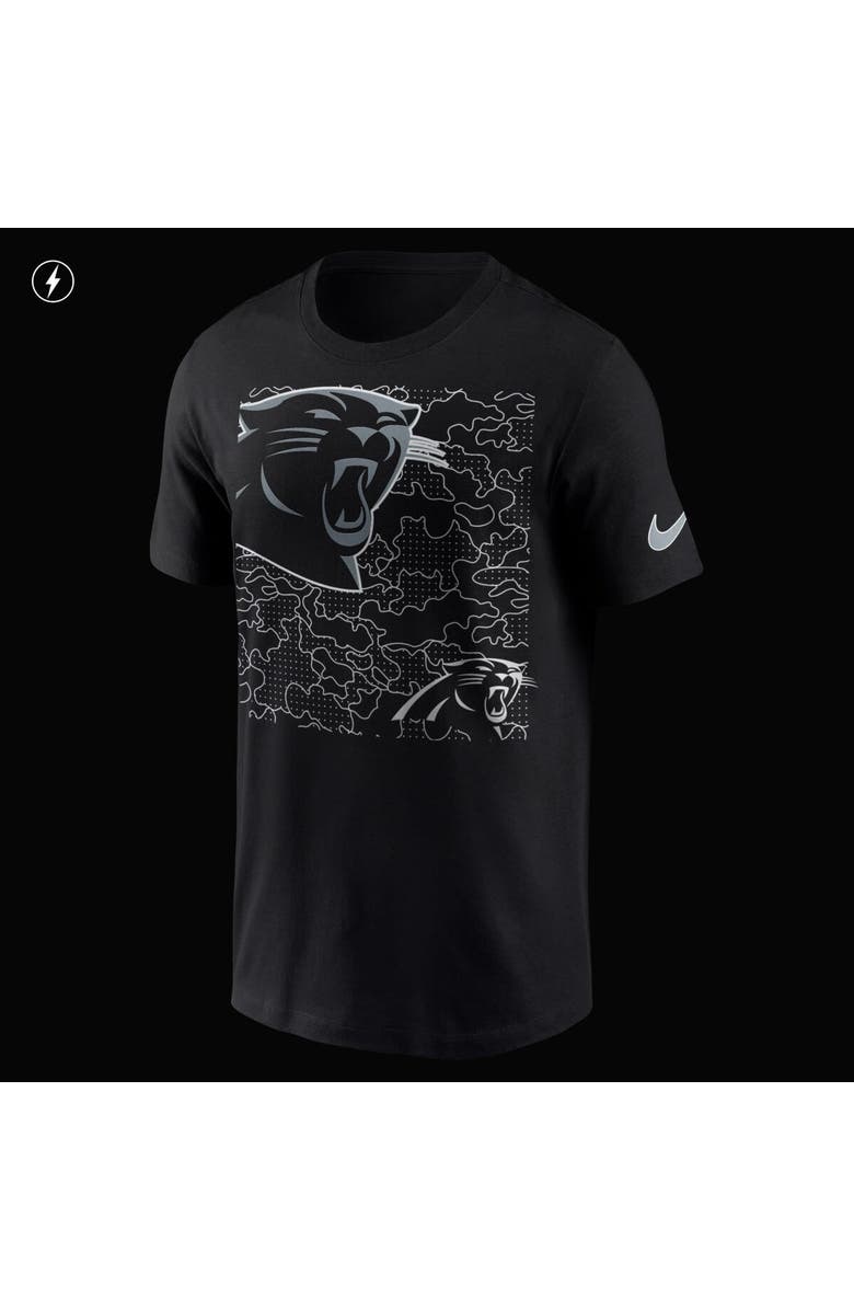 Nike Men's Nike Black Carolina Panthers RFLCTV T-Shirt, Alternate, color, 