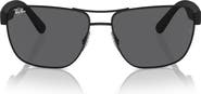 Ray-Ban RB3745L 63mm Rectangular Sunglasses