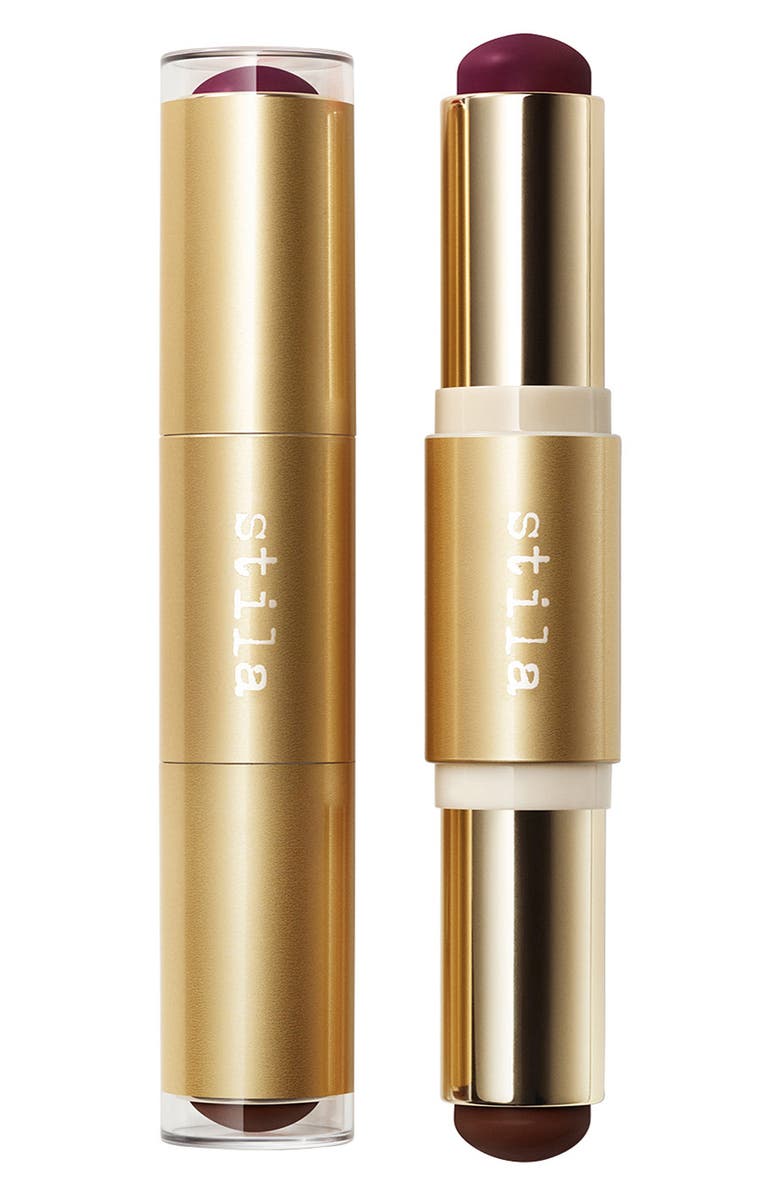 Stila Blush & Bronze Hydro-Blur Cheek Duo Stick, Main, color, Dragon Fruit And Cocoa