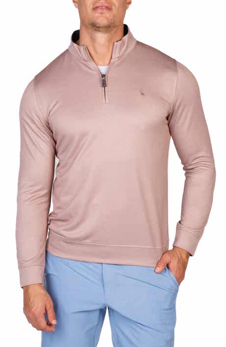 TailorByrd Modal Blend Quarter Zip Polo