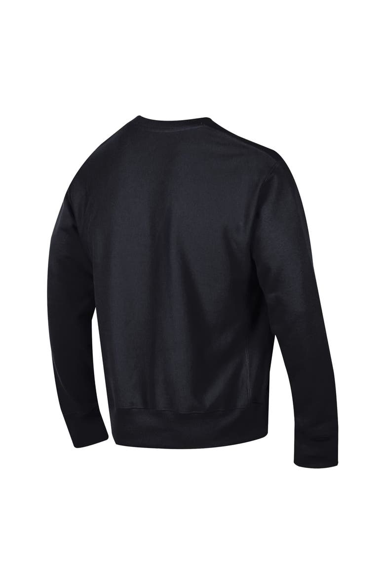 Men's Champion  Black Ohio State Buckeyes Reverse Weave Crewneck Sweatshirt, Alternate, color, Black