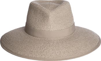 Eric Javits Sun Crest Packable Hybrid Straw Fedora Visor Nordstrom