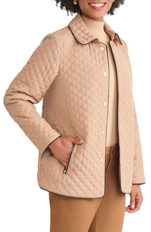 Jones New York Quilted Jacket In Neutral