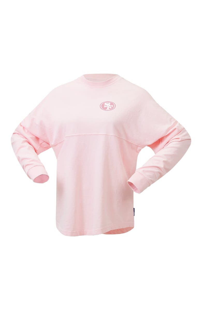 FANATICS Women's Fanatics Branded Pink San Francisco 49ers Millennial Spirit Jersey T-Shirt, Alternate, color, 