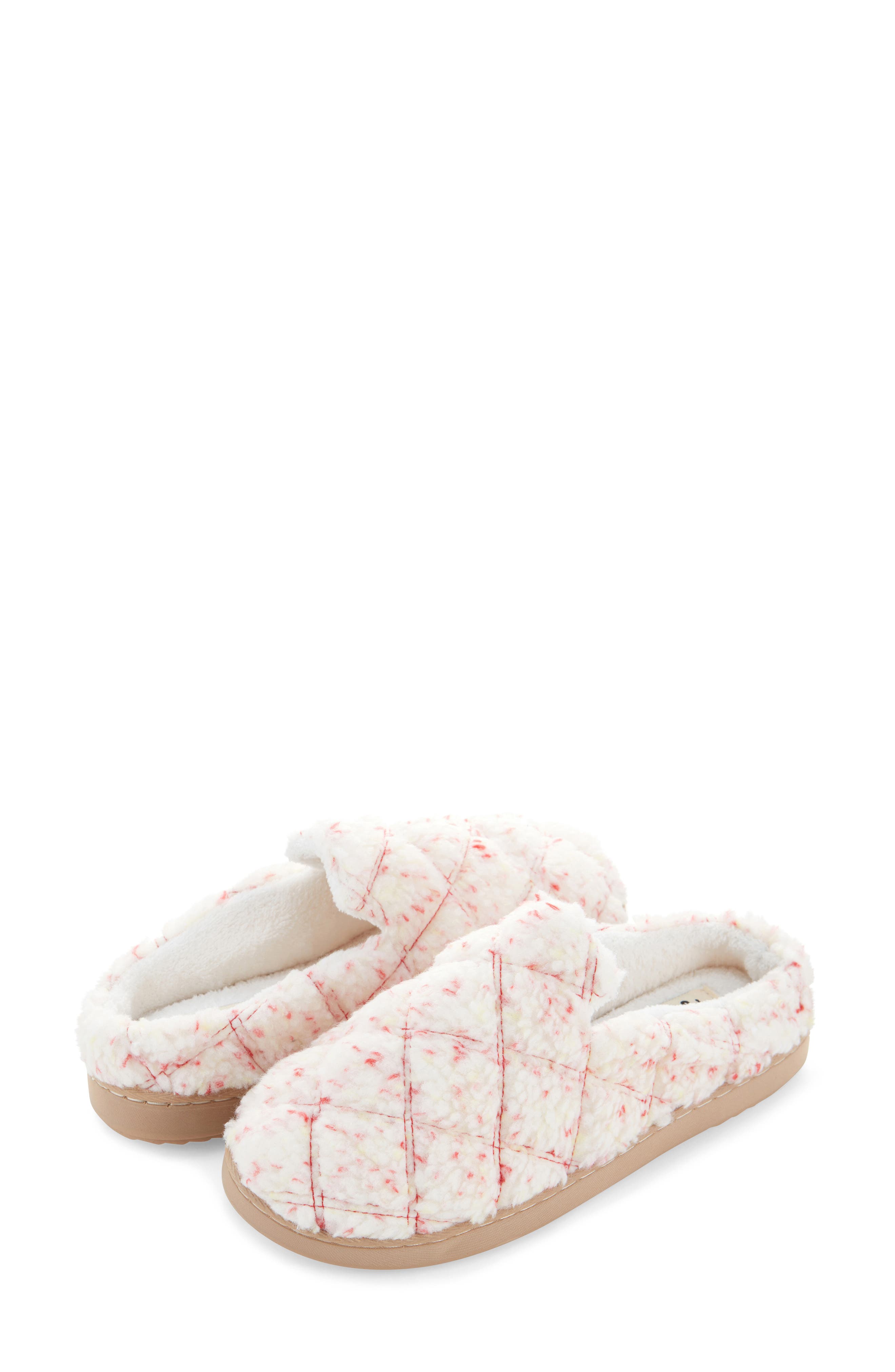 FLOOPI Faux Shearling Lined Slipper, Alternate, color, Cream