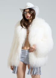 SPARKL UR FAMOUS  FUR COAT