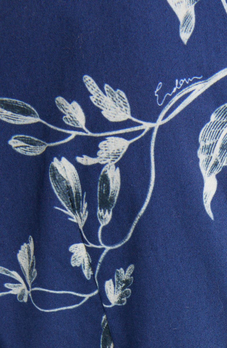 Erdem Floral Long Sleeve Tiered Cotton Dress, Alternate, color,