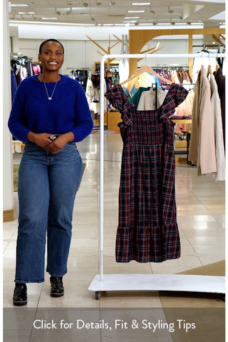 Chapman Plaid Smocked Dress video