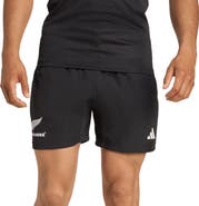 adidas Men's adidas  Black New Zealand Rugby  2025/26 Home Shorts