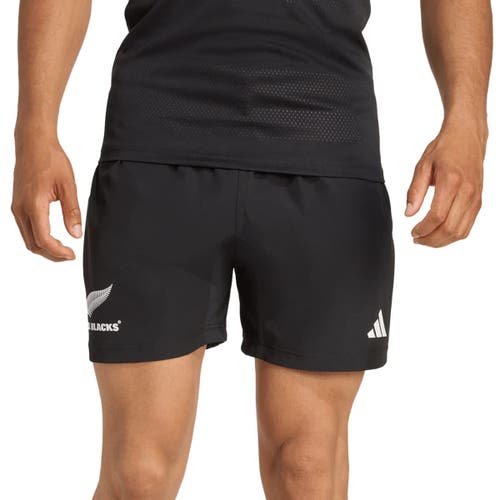 Adidas Originals Adidas  Black New Zealand Rugby  2025/26 Home Shorts In Black