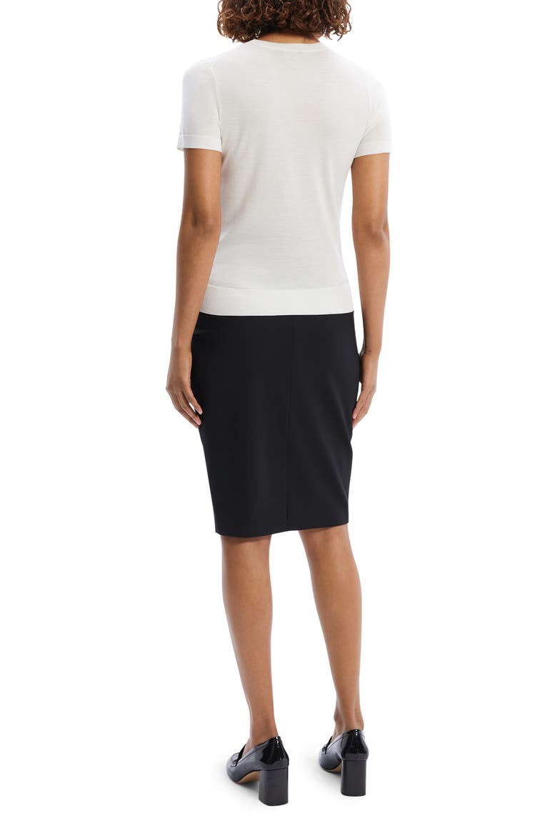 Regal Short Sleeve Wool Sweater, Alternate, color, NEW IVORY - CX1