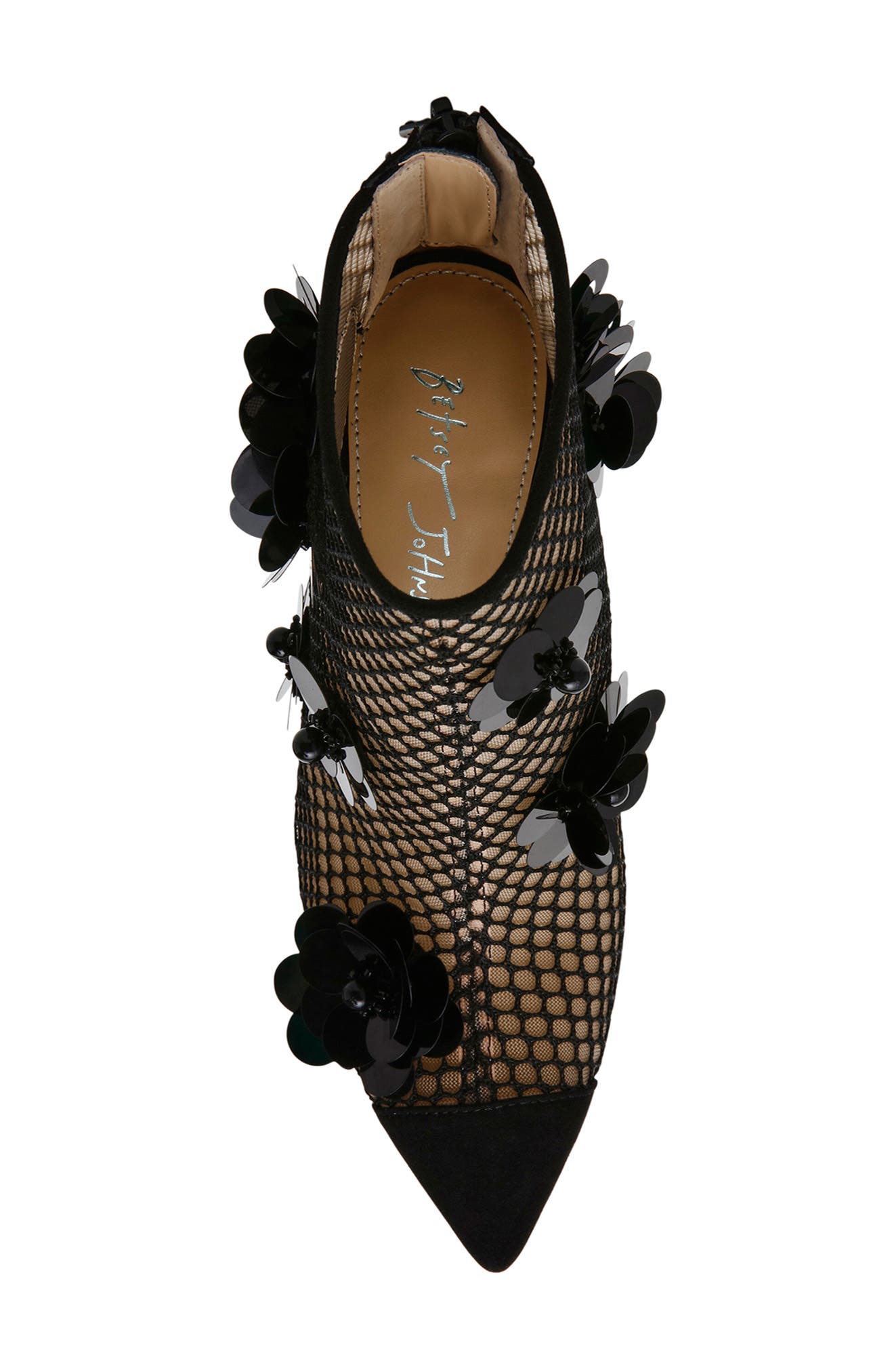 Betsey Johnson Navey Mesh Bootie, Alternate, color, 