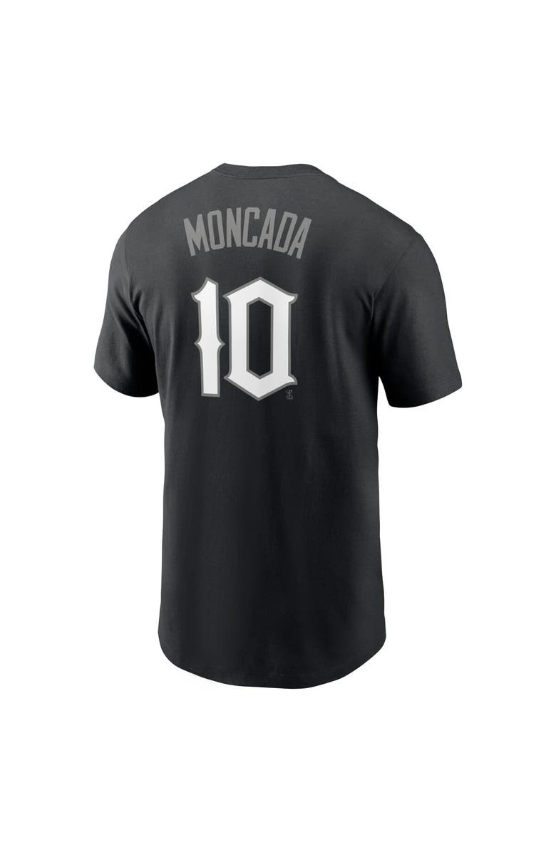 Nike Men's Nike Yoan Moncada Black Chicago White Sox City Connect Name & Number T-Shirt, Alternate, color, 