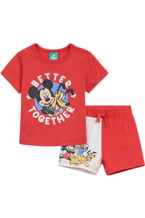 Mickey Mouse French Terry 2-Piece T-Shirt and Shorts Set