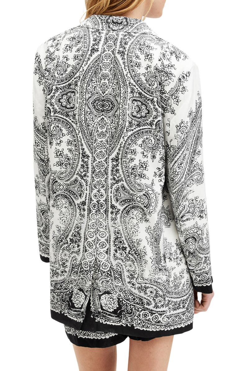 AllSaints Aleida Rafaella Blazer, Alternate, color, Black/ White