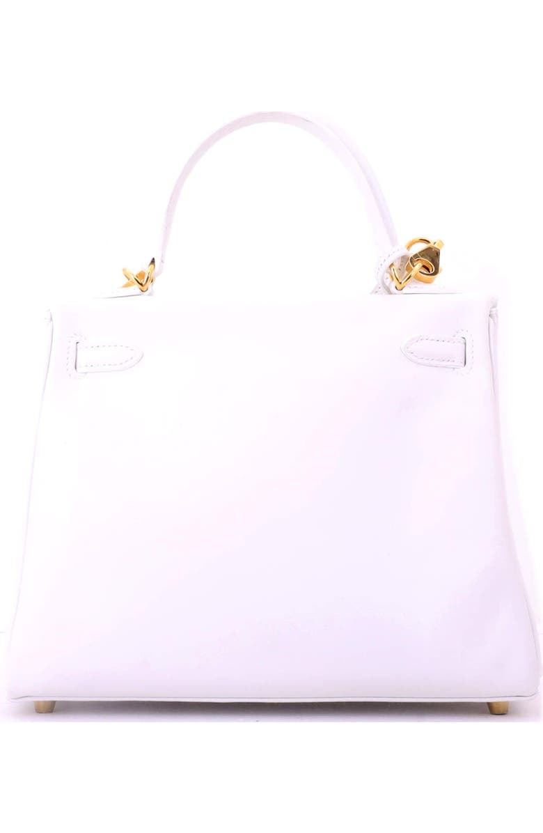 Pre-Owned Hermes Kelly Handbag White Swift with Gold Hardware 25, Alternate, color, New White