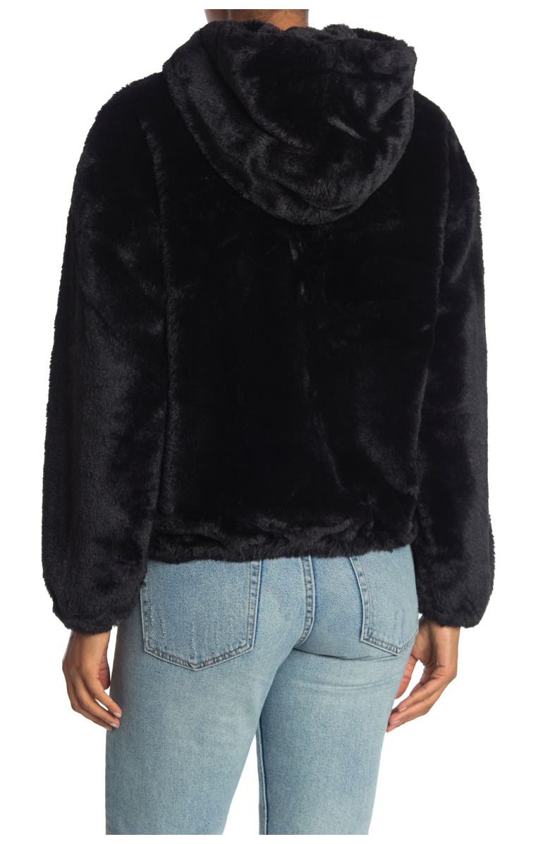 Lucky Brand Faux Fur Hooded Zip Jacket, Alternate, color, 