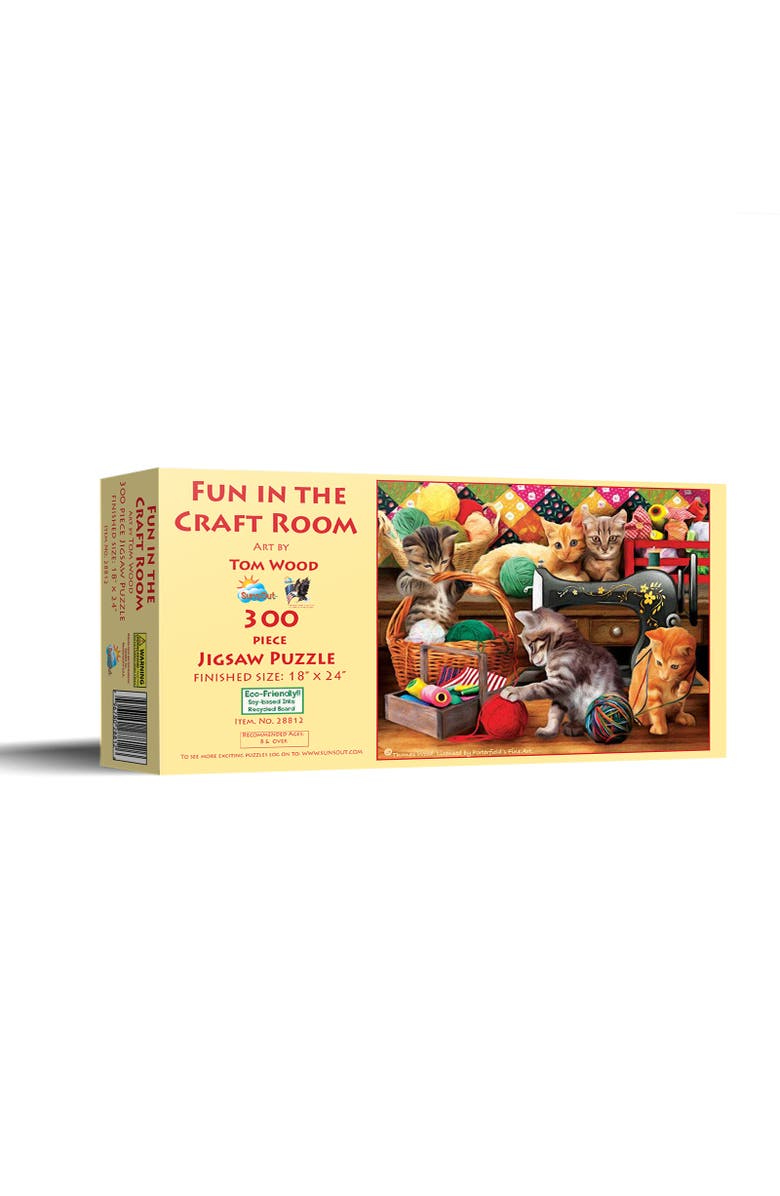 Sunsout Fun in the Craft Room 300 piece Jigsaw Puzzle for Adults, Main, color, Multicolor