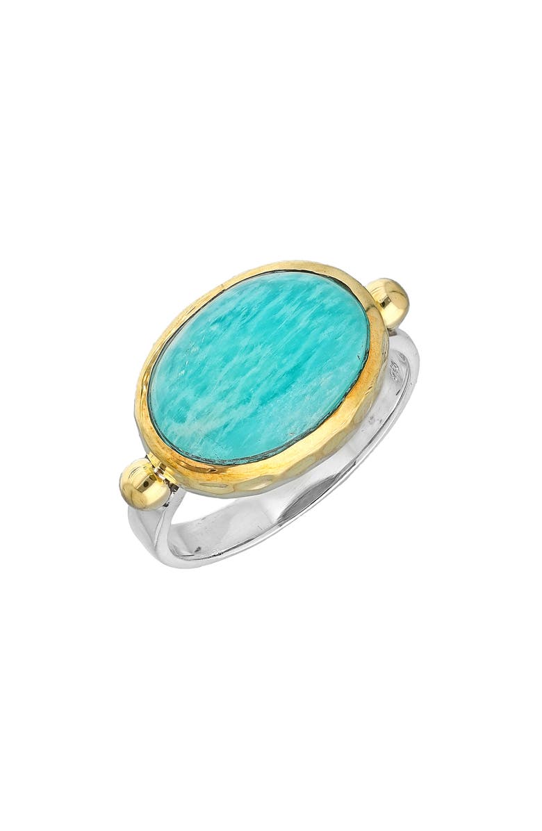 YS GEMS Amazonite Ring, Main, color, Blue