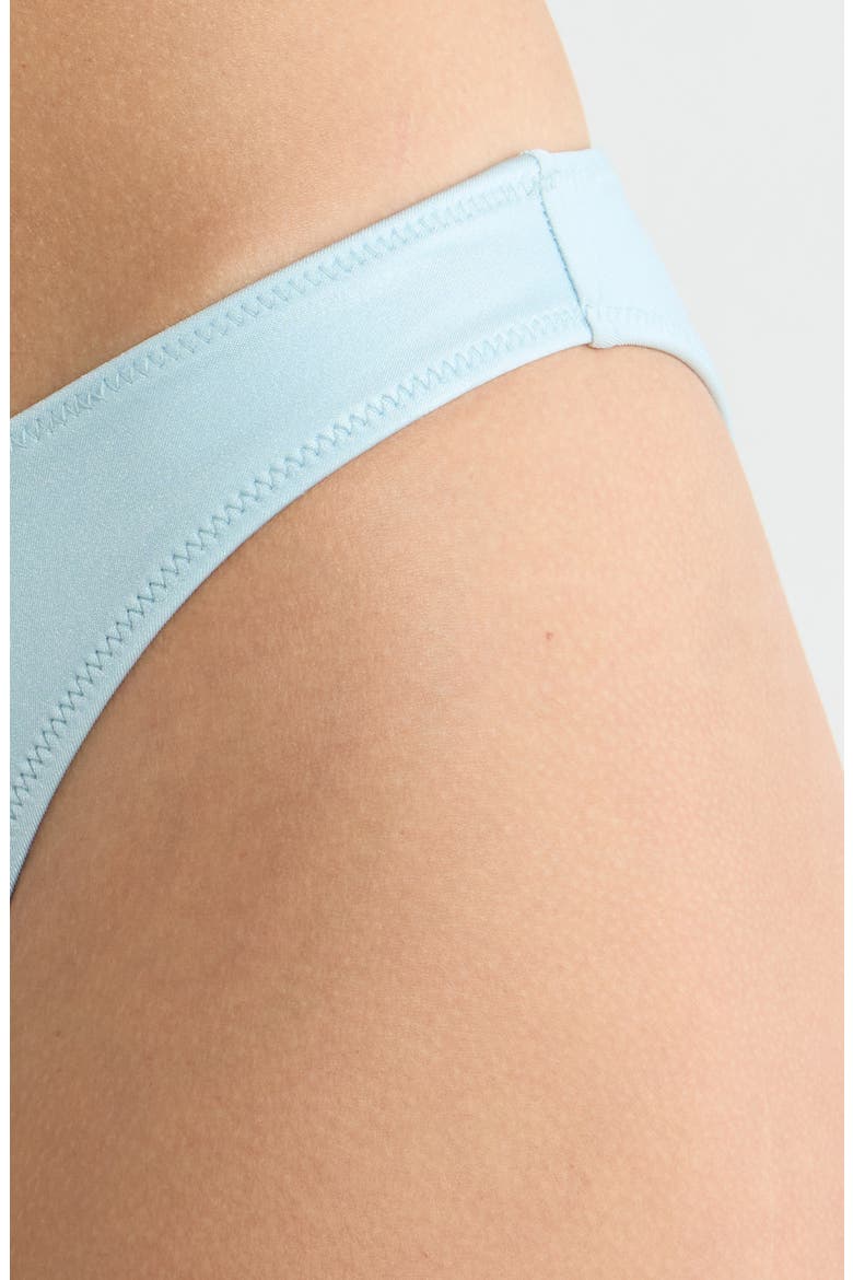Brea Shine V-Cut Bikini Bottoms, Alternate, color, BLUE