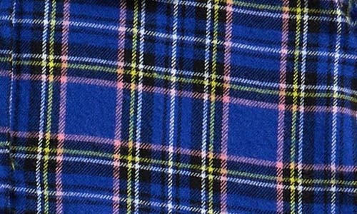 Next Kids' Check Collared Cotton Dress In Blue