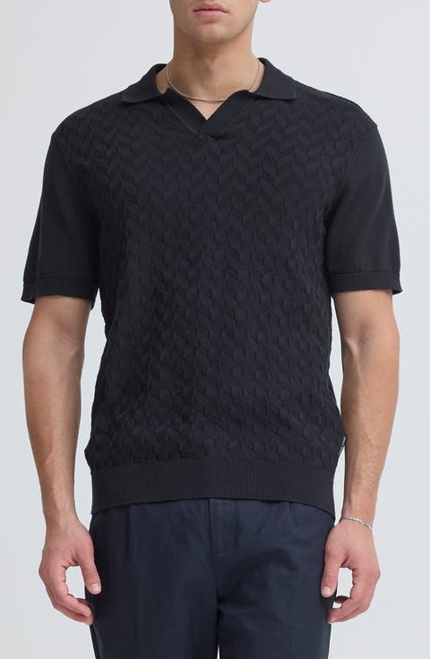 Dyrvik Textured Cotton Knit Polo
