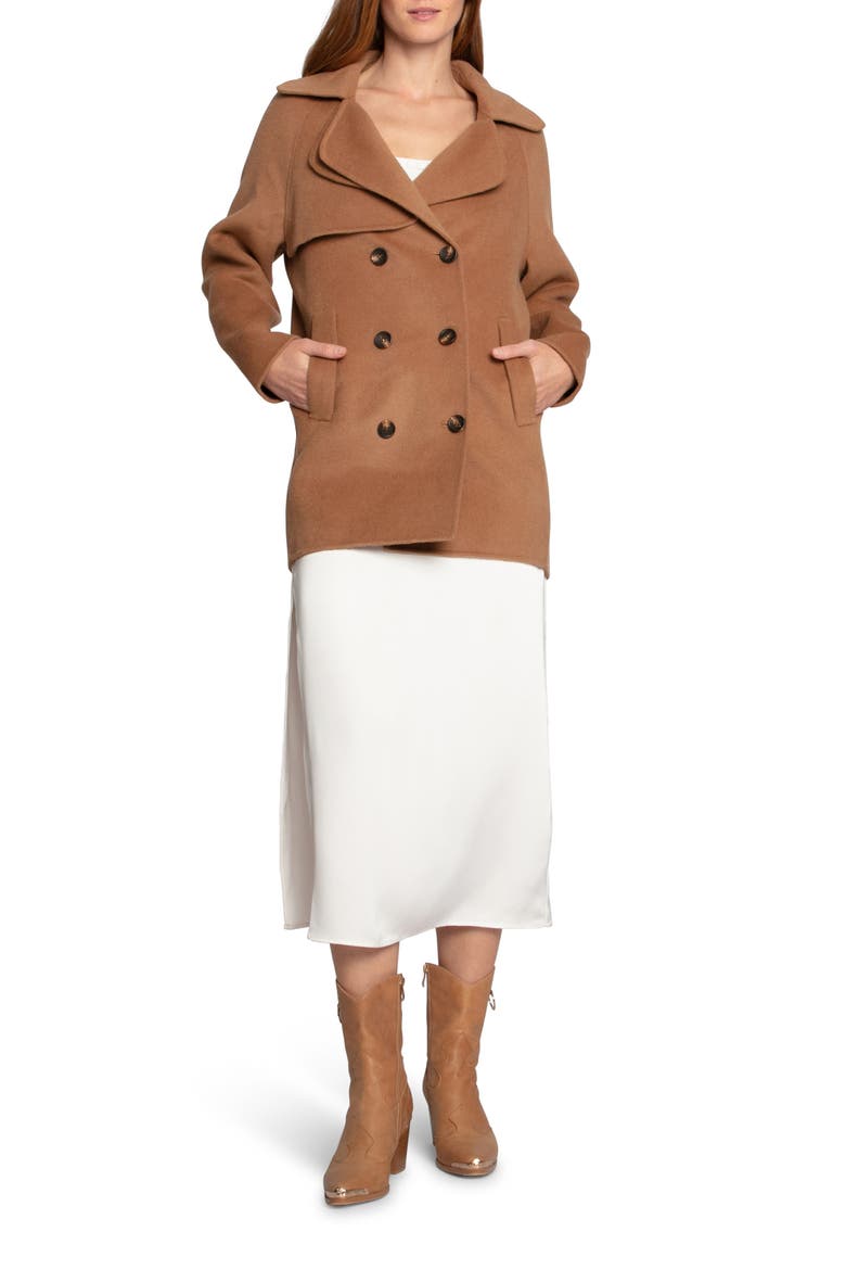 Wanna Be Loved Wool Blend Coat, Alternate, color, CAMEL