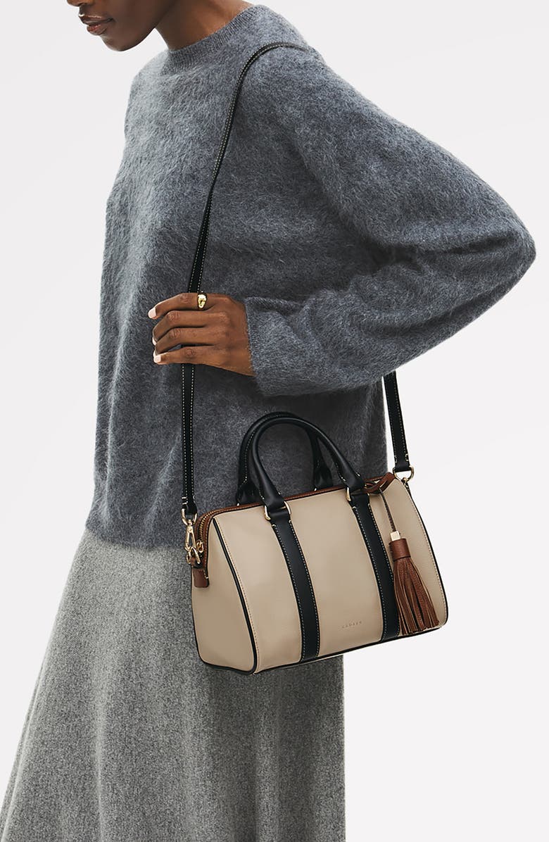 Radley Noble Alley Convertible Leather Crossbody Bag, Alternate, color, Porcini