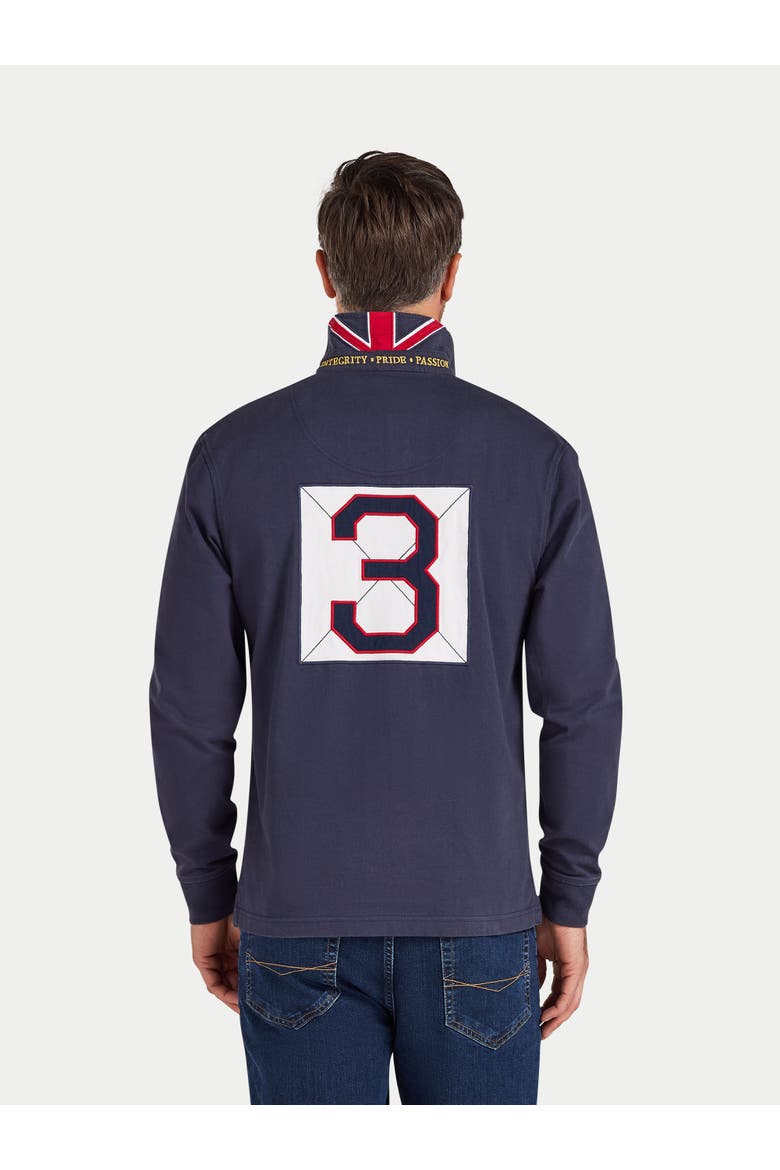 Classic Long Sleeve Rugby Shirt, Alternate, color, Navy