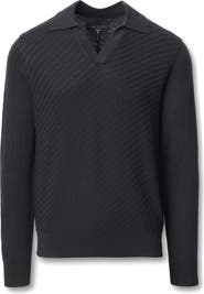 rag & bone Charles Wool Johnny Collar Polo Sweater