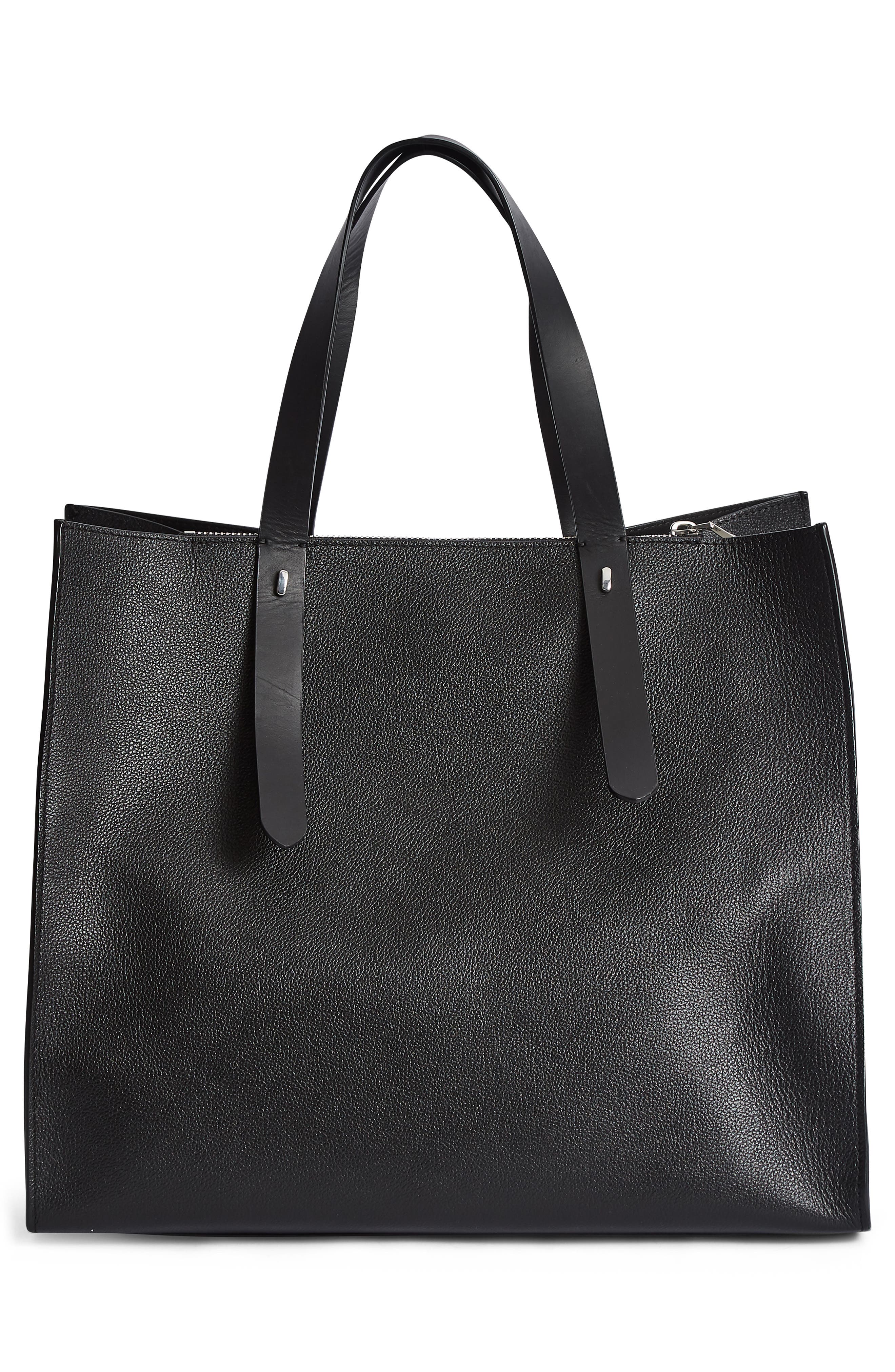 Reiss Swaby Leather Tote, Alternate, color, 