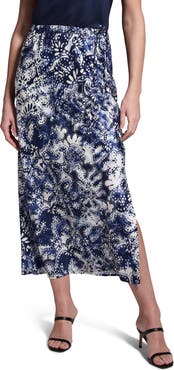 NIC+ZOE Twilight Blooms Midi Skirt