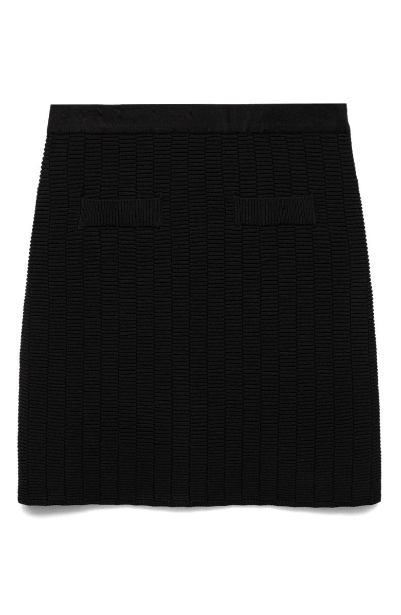 MANGO Sweater Knit Miniskirt, Alternate, color, 
