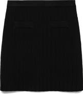 MANGO Sweater Knit Miniskirt