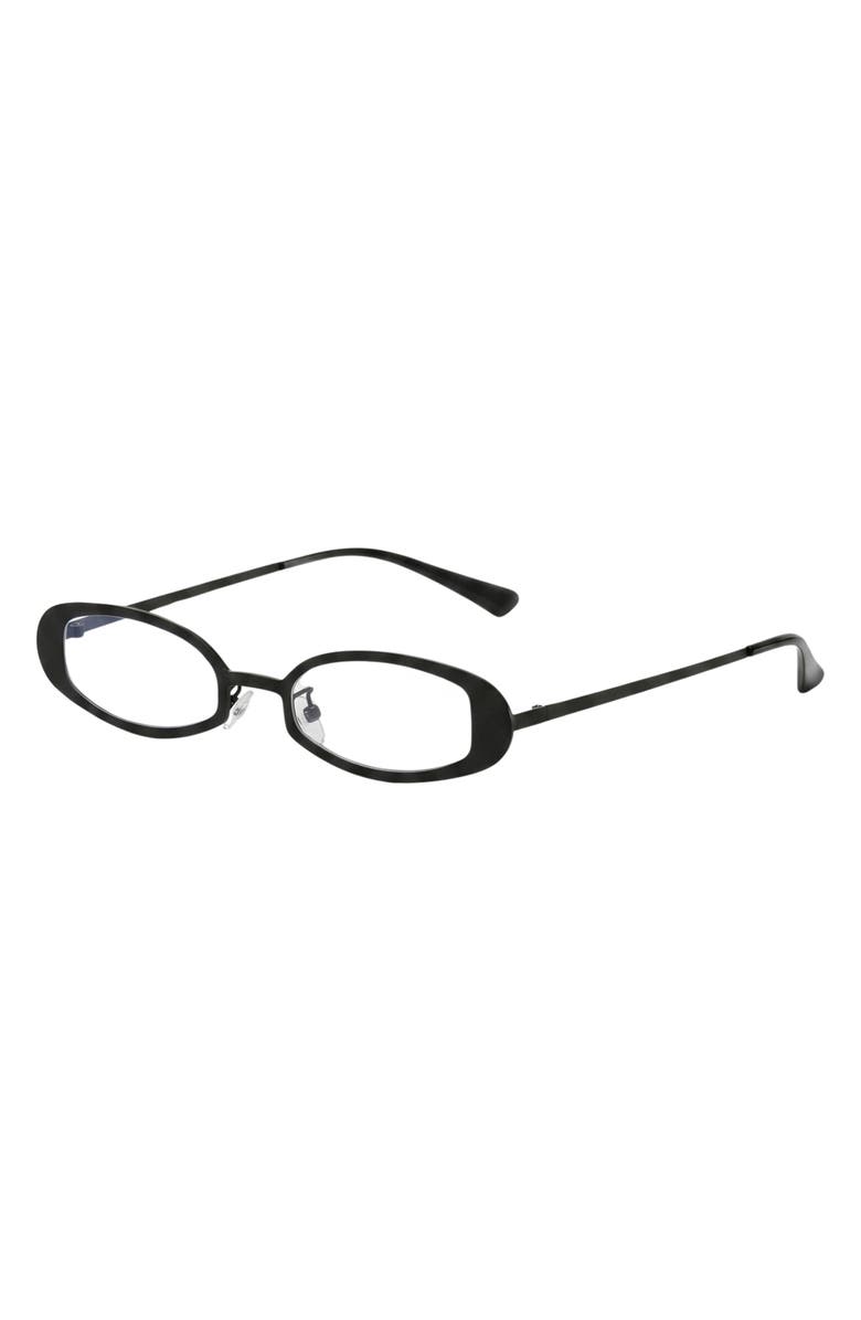 Fifth & Ninth Kylie 51mm Oval Blue Light Blocking Glasses, Alternate, color, 