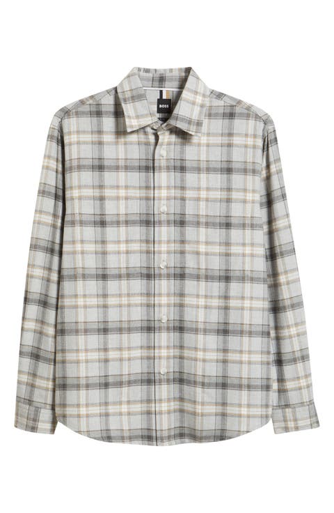 Owen Relaxed Fit Plaid Cotton Flannel Button-Up Shirt