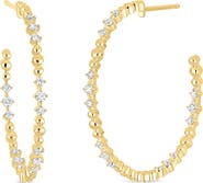 Bony Levy 18K Gold Mykonos Natural Diamond Hoop Earrings (Online Trunk Show)