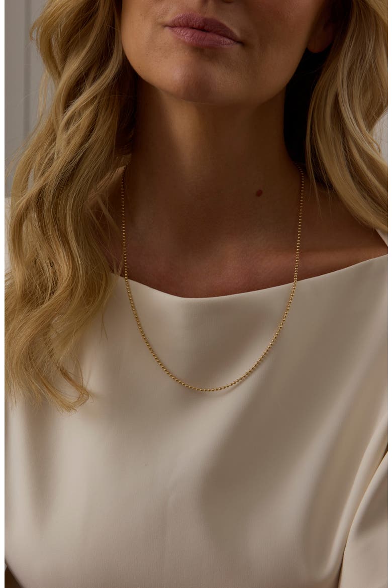 18k Gold Bead Necklace, Alternate, color, 18K YELLOW GOLD