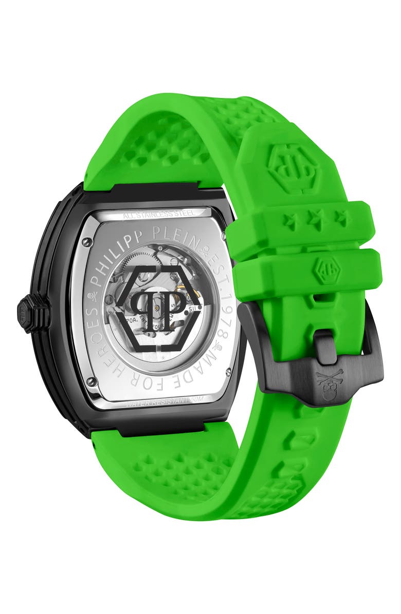 PHILIPP PLEIN The $keleton $port Master Silicone Strap Watch, 44mm, Alternate, color, 