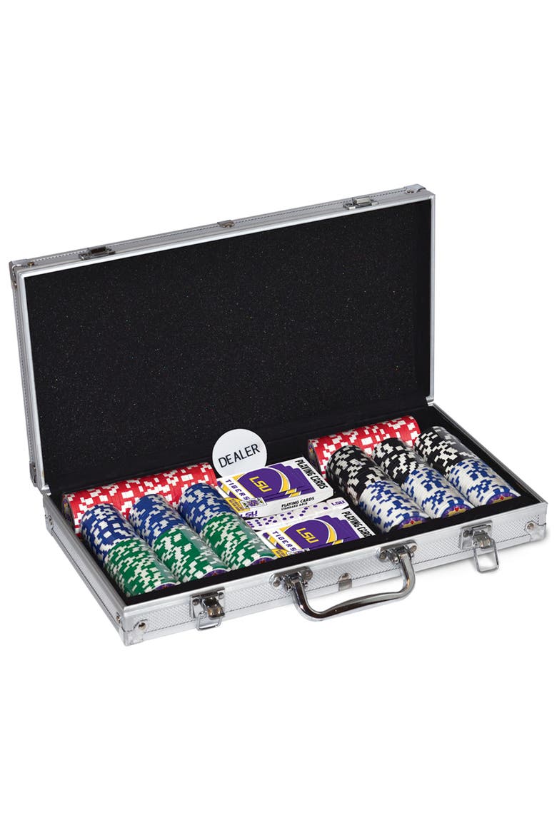 LSU Tigers 300 Piece Poker Set, Alternate, color, Multicolor